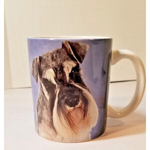 Vintage Schnauzer Dog Ceramic Dog Mug Look at that Face!